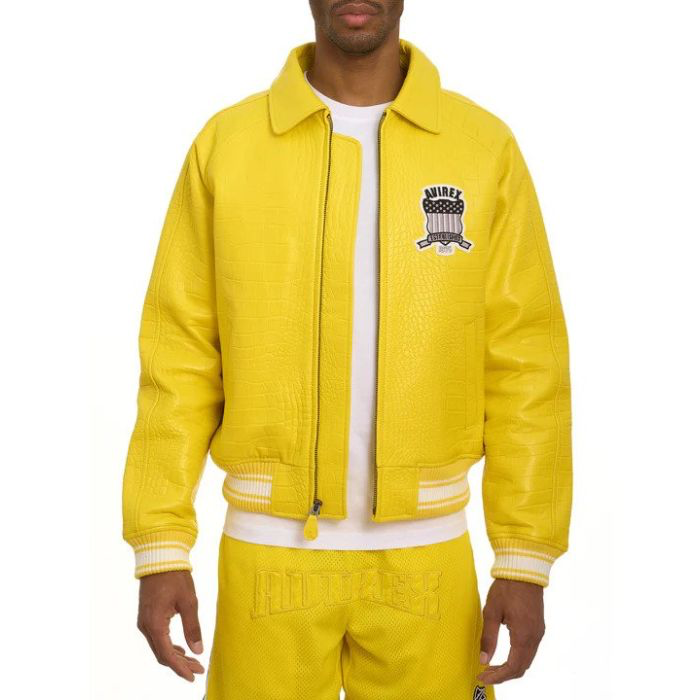 AVIREX ICON JACKET (CROC YELLOW)