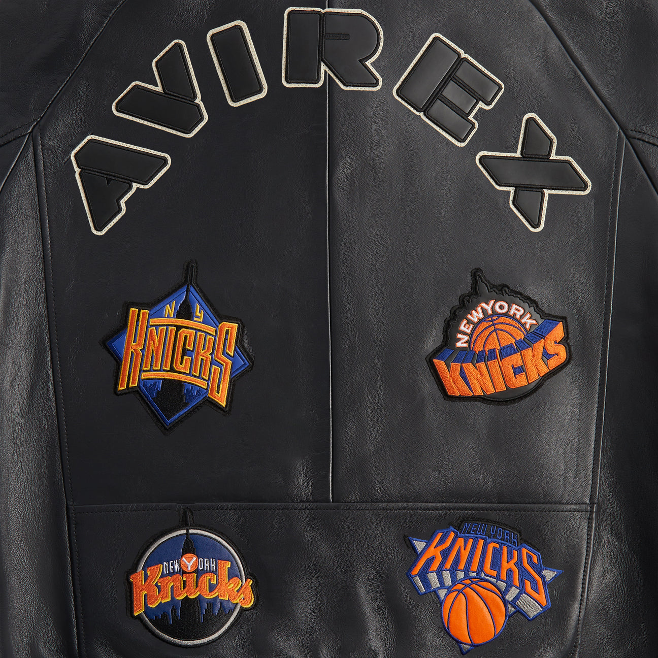 AVIREX x KITH NEW YORK KNICKS PATCH WORK VARSITY