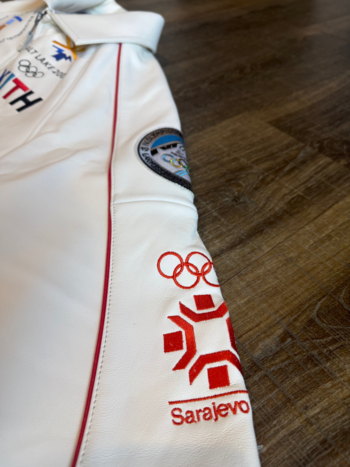KITH & AVIREX FOR OLYMPICS HERITAGE LEATHER BOMBER JACKET