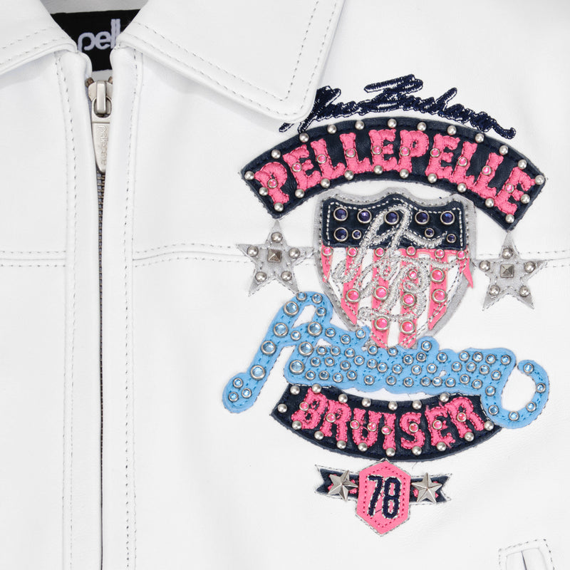 CROPPED PELLE PELLE AMERICAN BRUISER PLUSH WEISS FÜR DAMEN