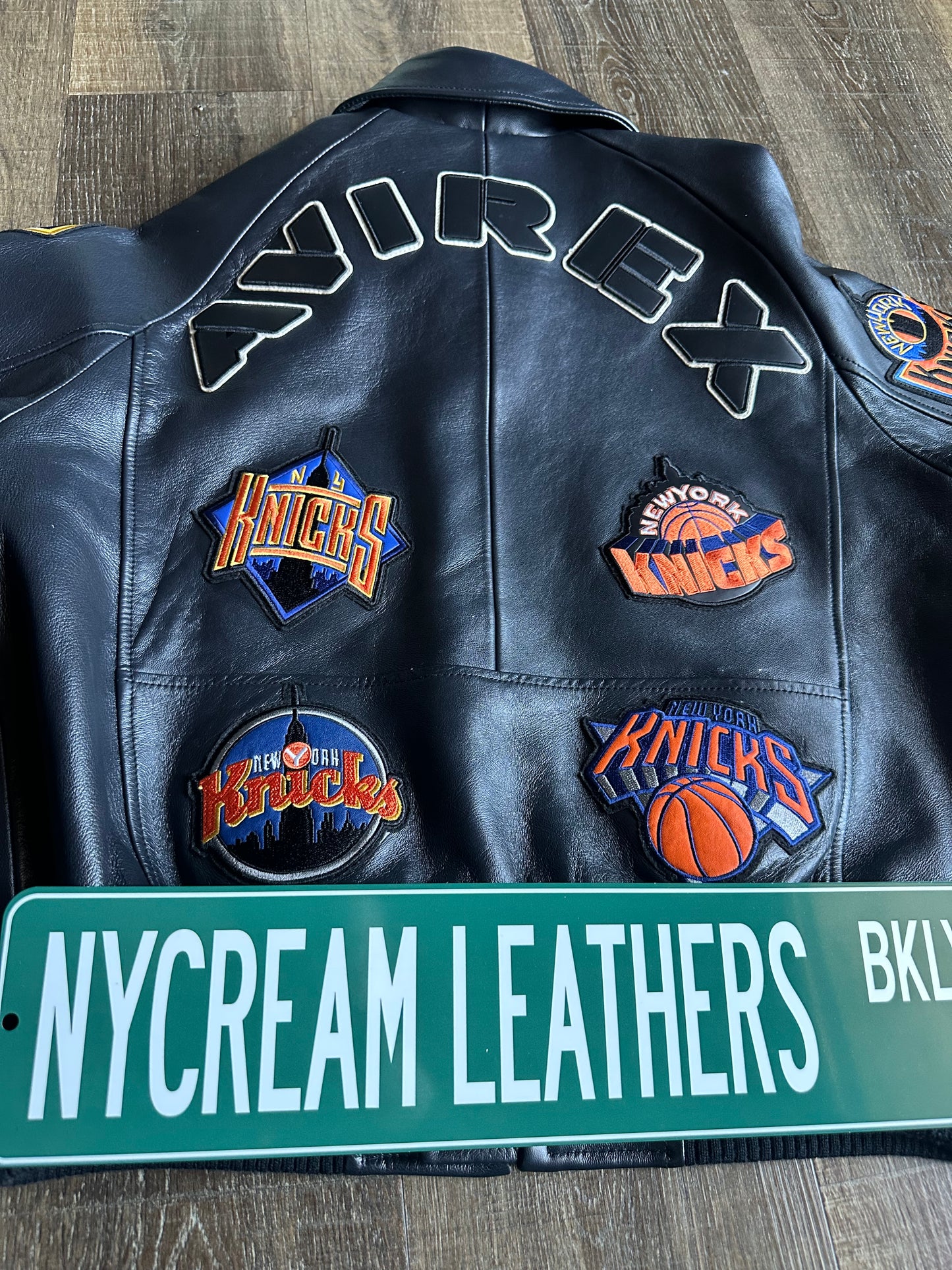 AVIREX x KITH NEW YORK KNICKS PATCH WORK VARSITY