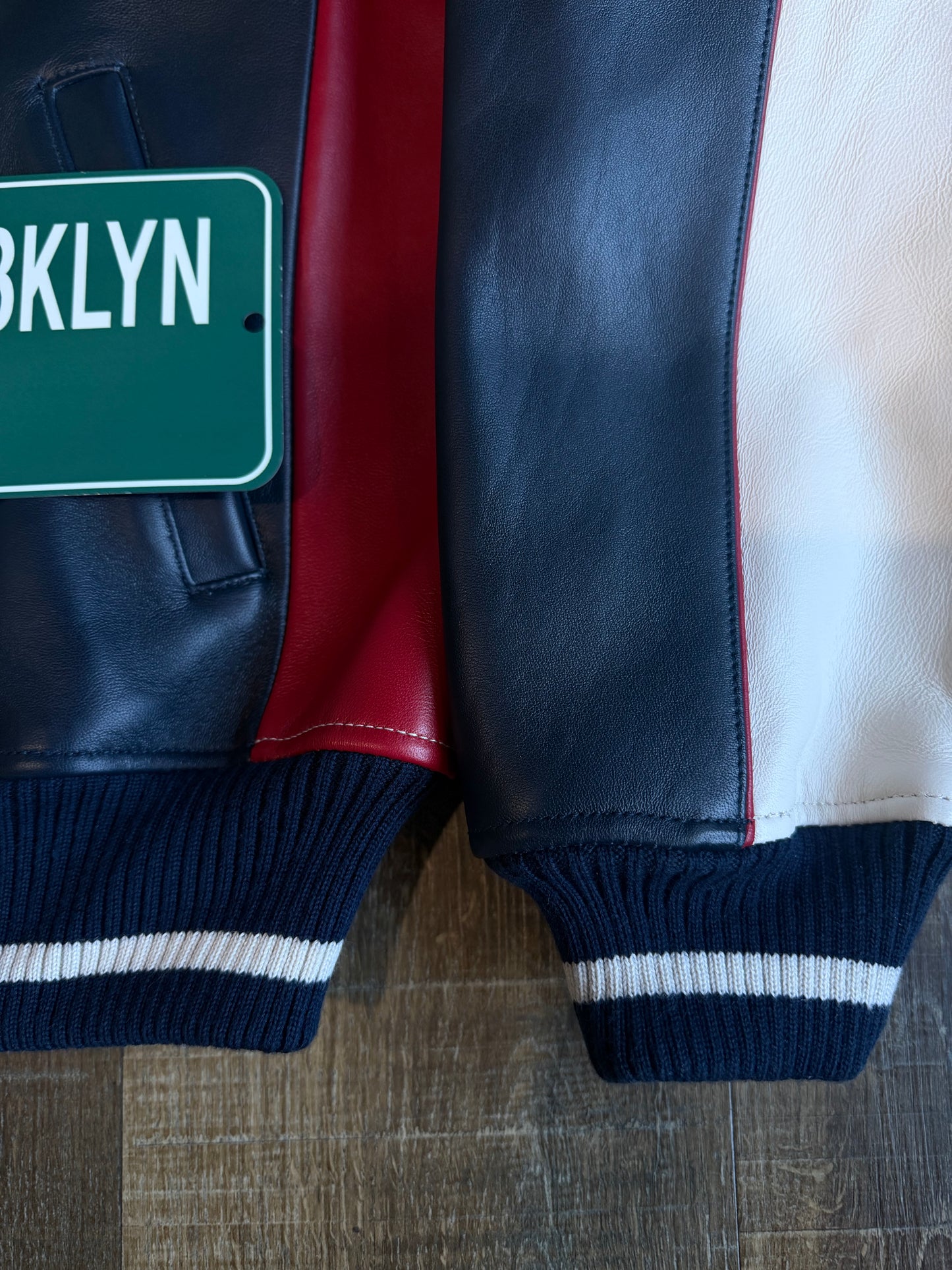 KITH & AVIREX FOR TEAM USA LEATHER BOMBER JACKET