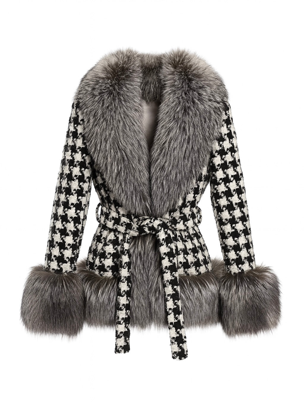 THE VALENTINA SILVER FOX FUR COAT