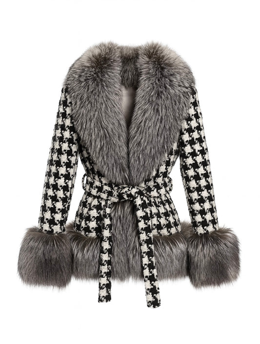 THE VALENTINA SILVER FOX FUR COAT