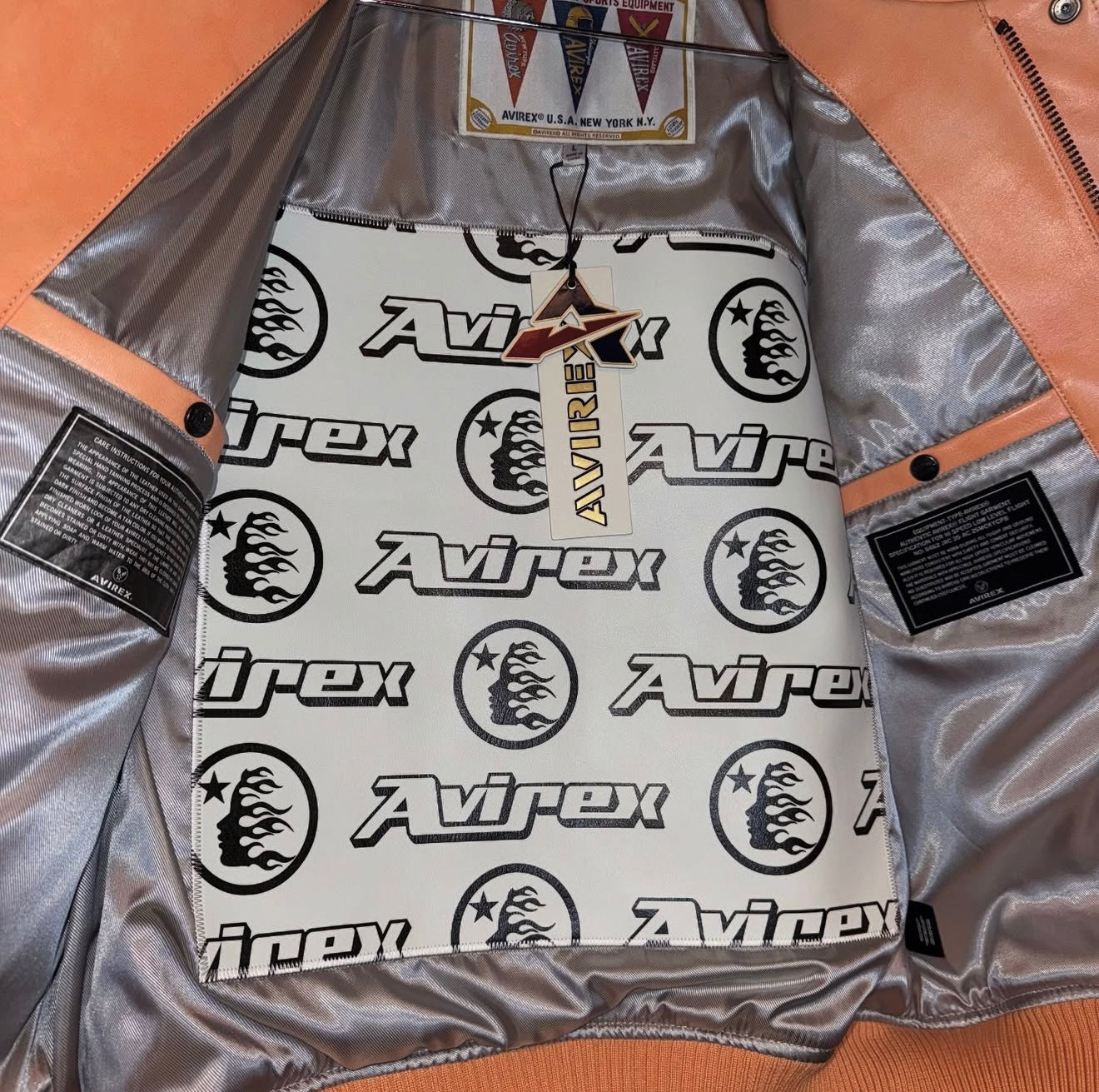 HELLSTAR x AVIREX ALL STAR JACKET (ORANGE)