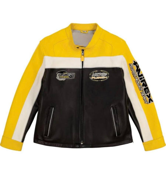 AVIREX LONE WOLF RACER JACKET ( YELLOW )