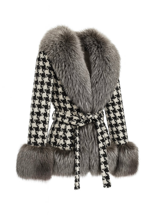 THE VALENTINA SILVER FOX FUR COAT
