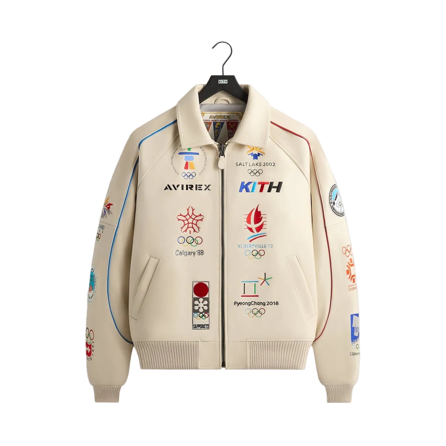 KITH & AVIREX FOR OLYMPICS HERITAGE LEATHER BOMBER JACKET