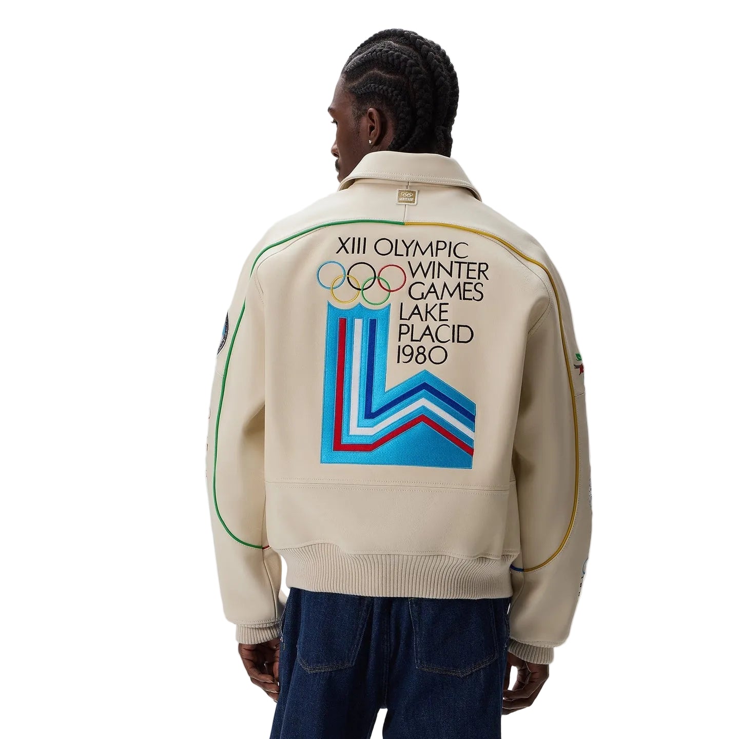 KITH & AVIREX FOR OLYMPICS HERITAGE LEATHER BOMBER JACKET