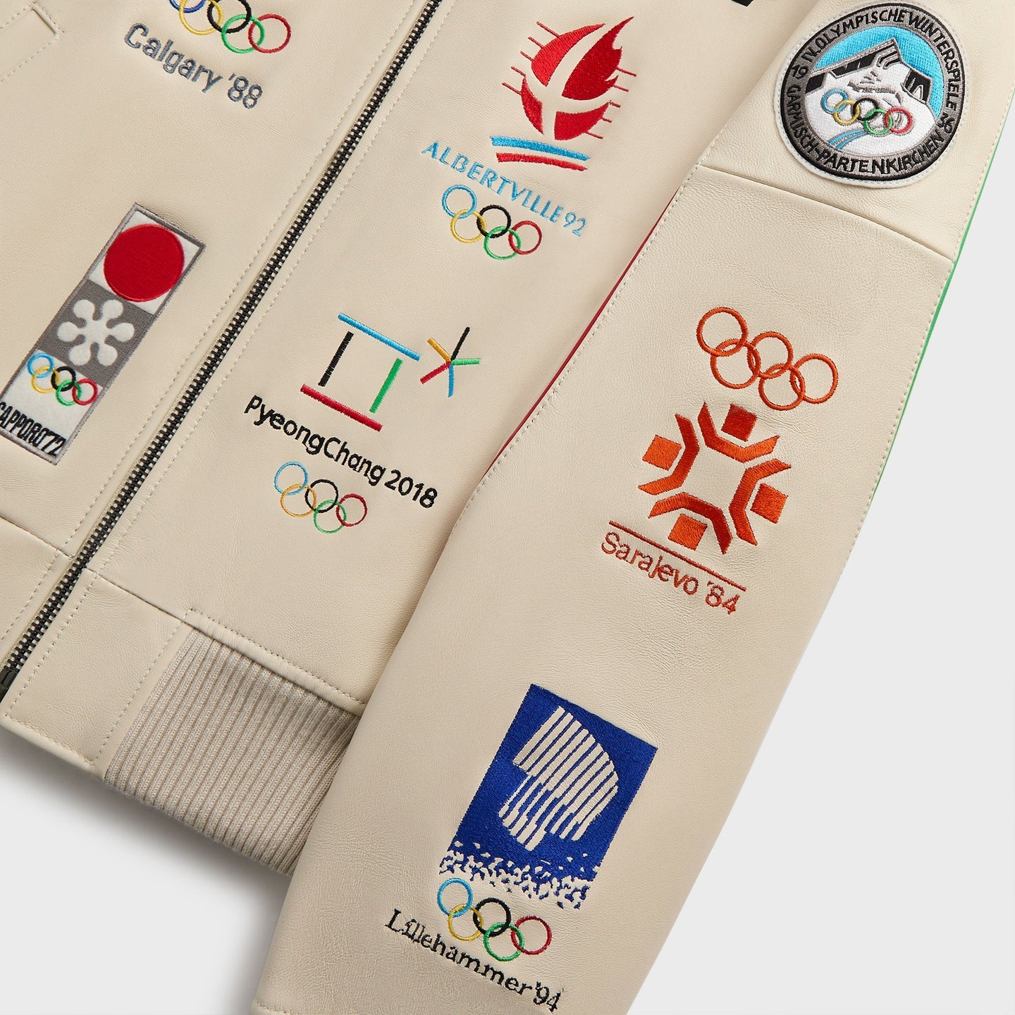 KITH & AVIREX FOR OLYMPICS HERITAGE LEATHER BOMBER JACKET