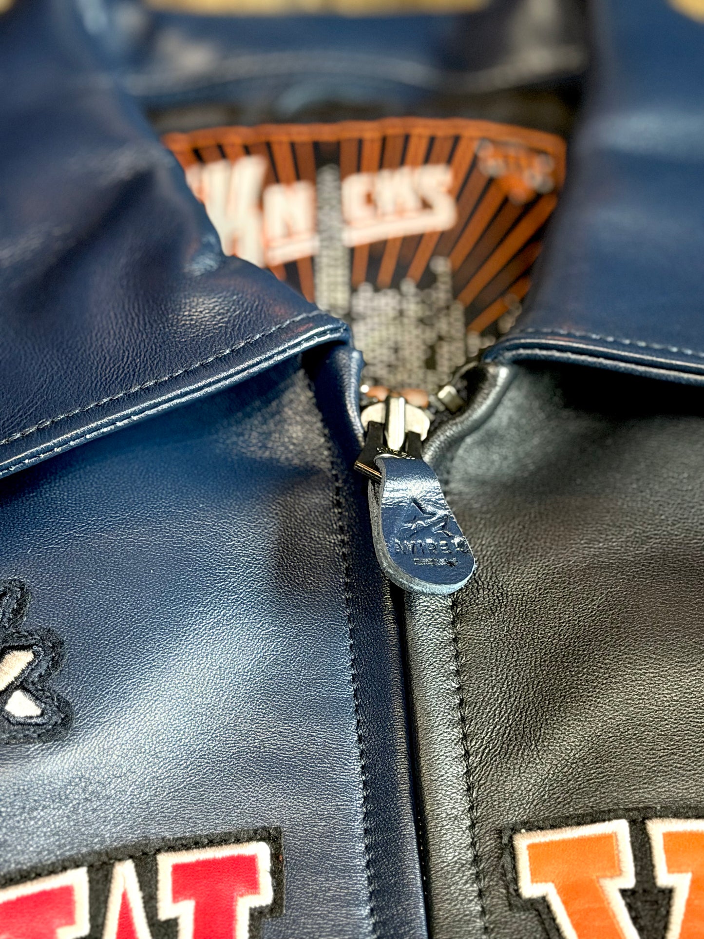 KITH & AVIREX FOR THE NEW YORK KNICKS MADISON SQUARE GARDEN ICON JACKET (BLUE/RED) LIMITED INVENTORY