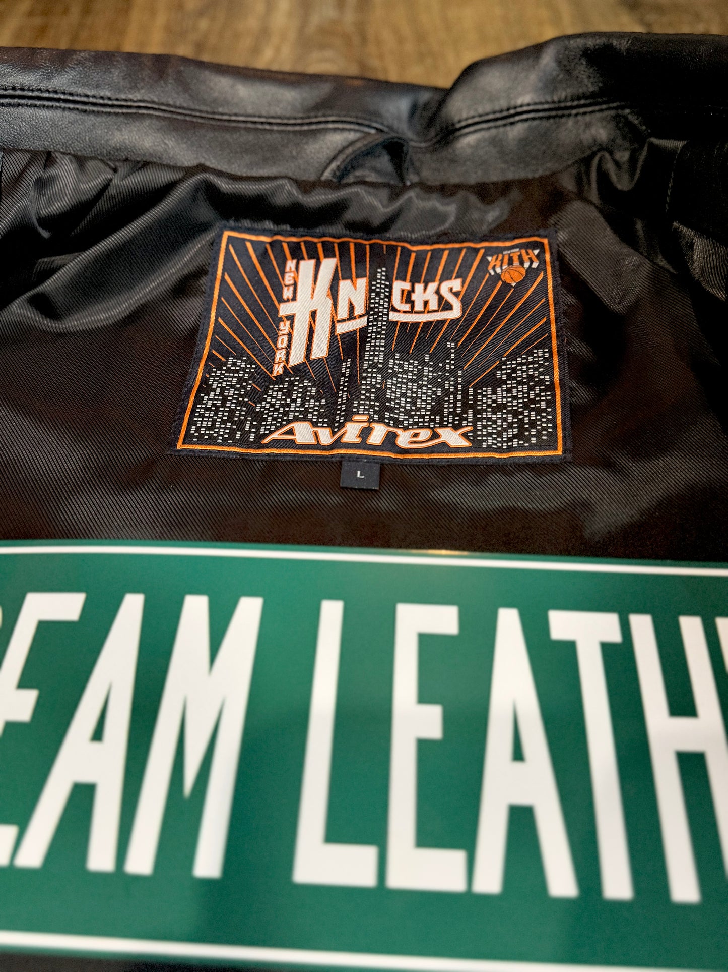 KITH & AVIREX FOR THE NEW YORK KNICKS MADISON SQUARE GARDEN ICON JACKET (BLACK) LIMTED INVENTORY