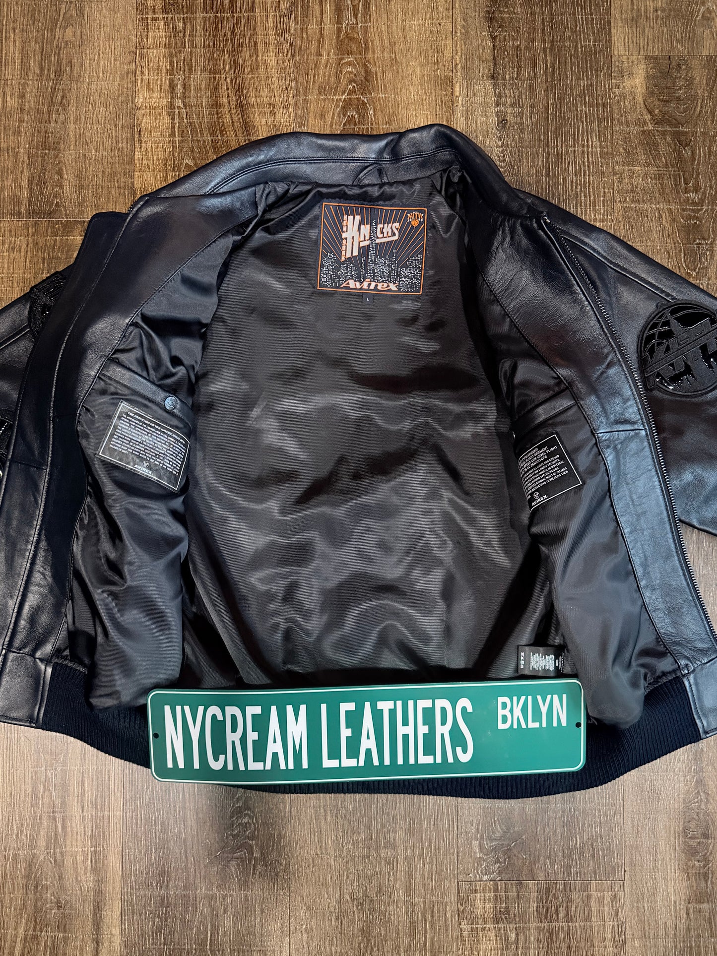 KITH & AVIREX FOR THE NEW YORK KNICKS MADISON SQUARE GARDEN ICON JACKET (BLACK) LIMTED INVENTORY