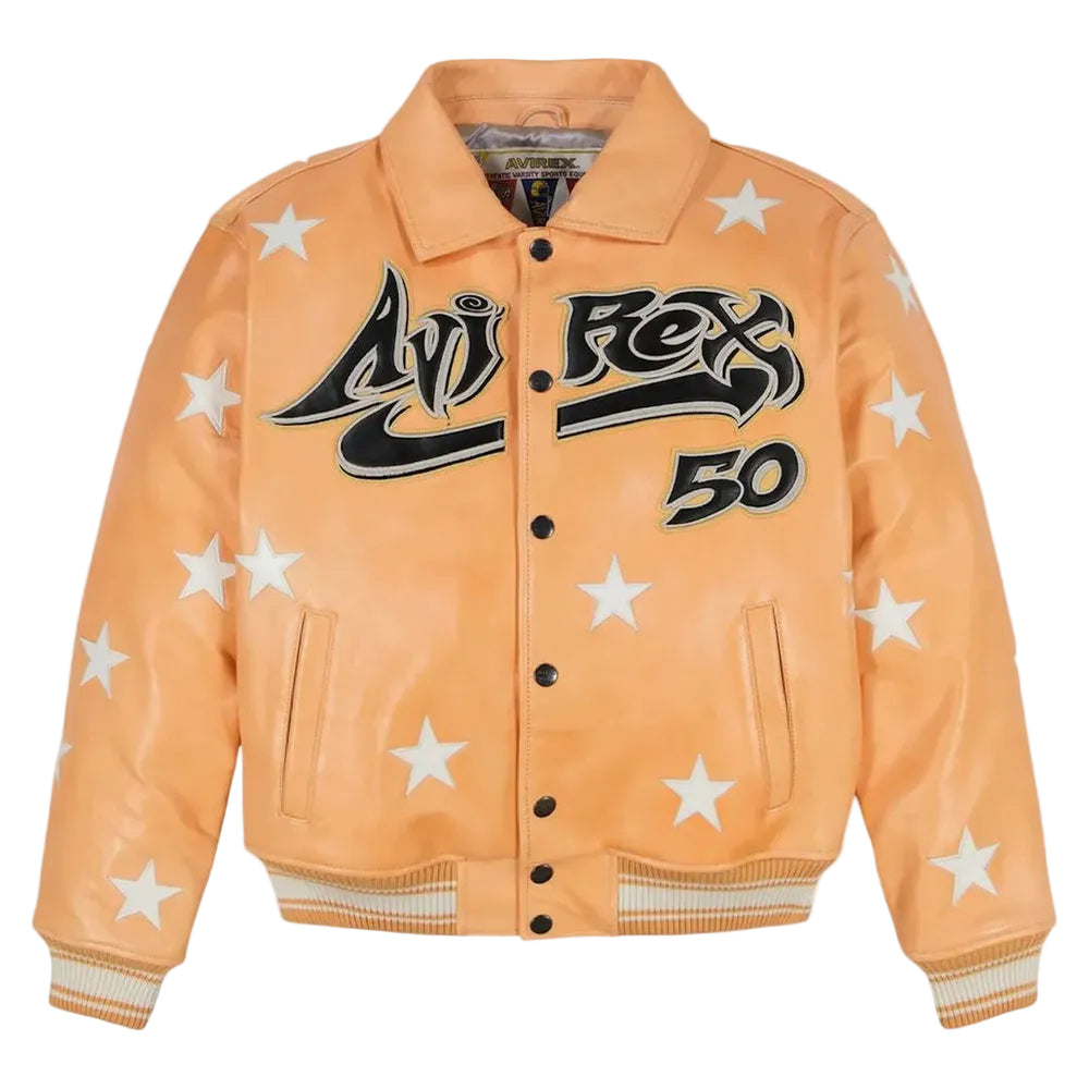 HELLSTAR x AVIREX ALL STAR JACKET (ORANGE)