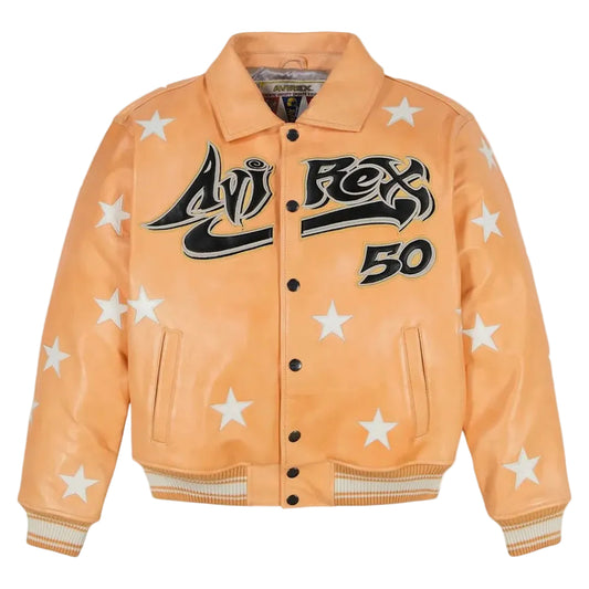 HELLSTAR x AVIREX ALL STAR JACKET (ORANGE)
