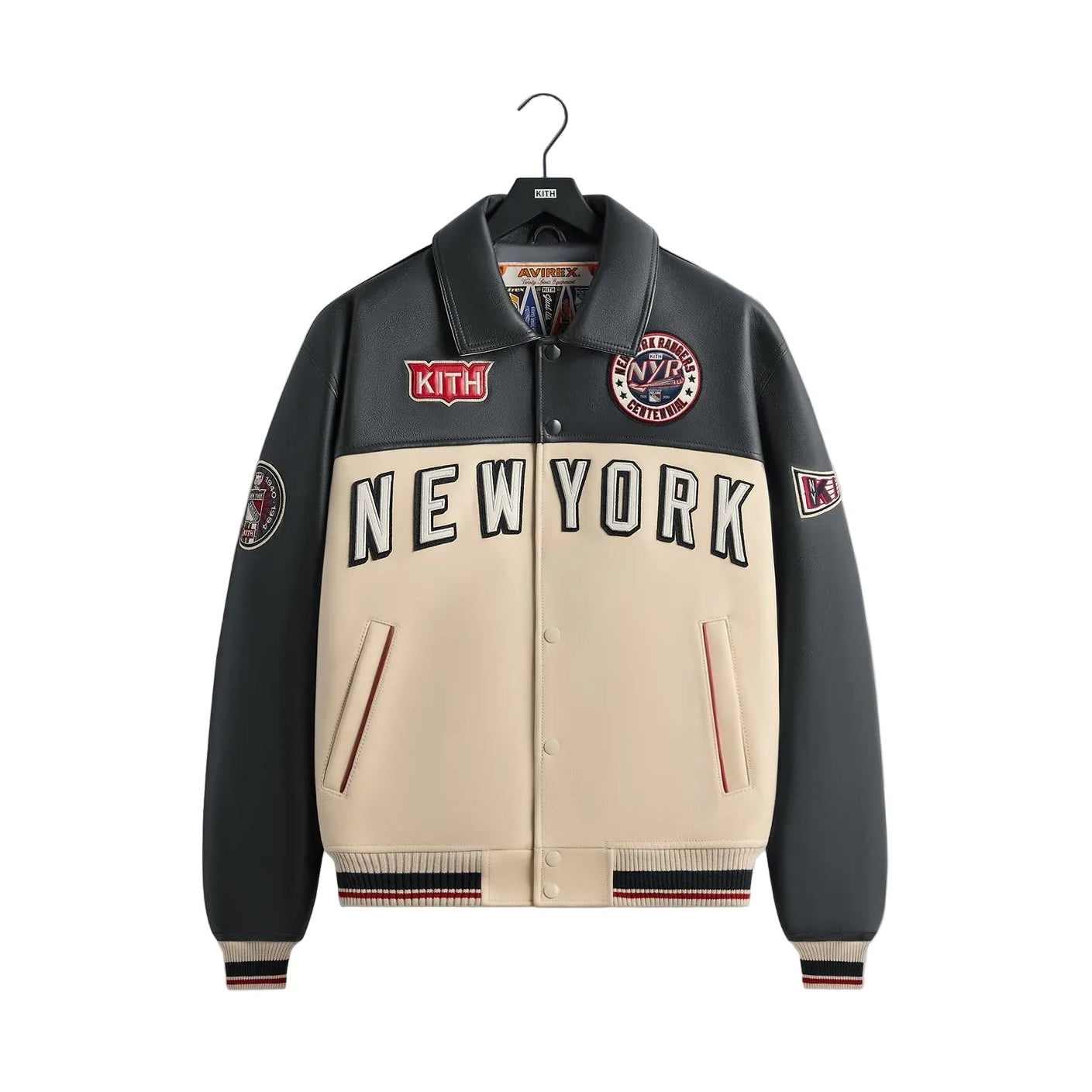 KITH & AVIREX FOR THE NEW YORK RANGERS BOMBER JACKET