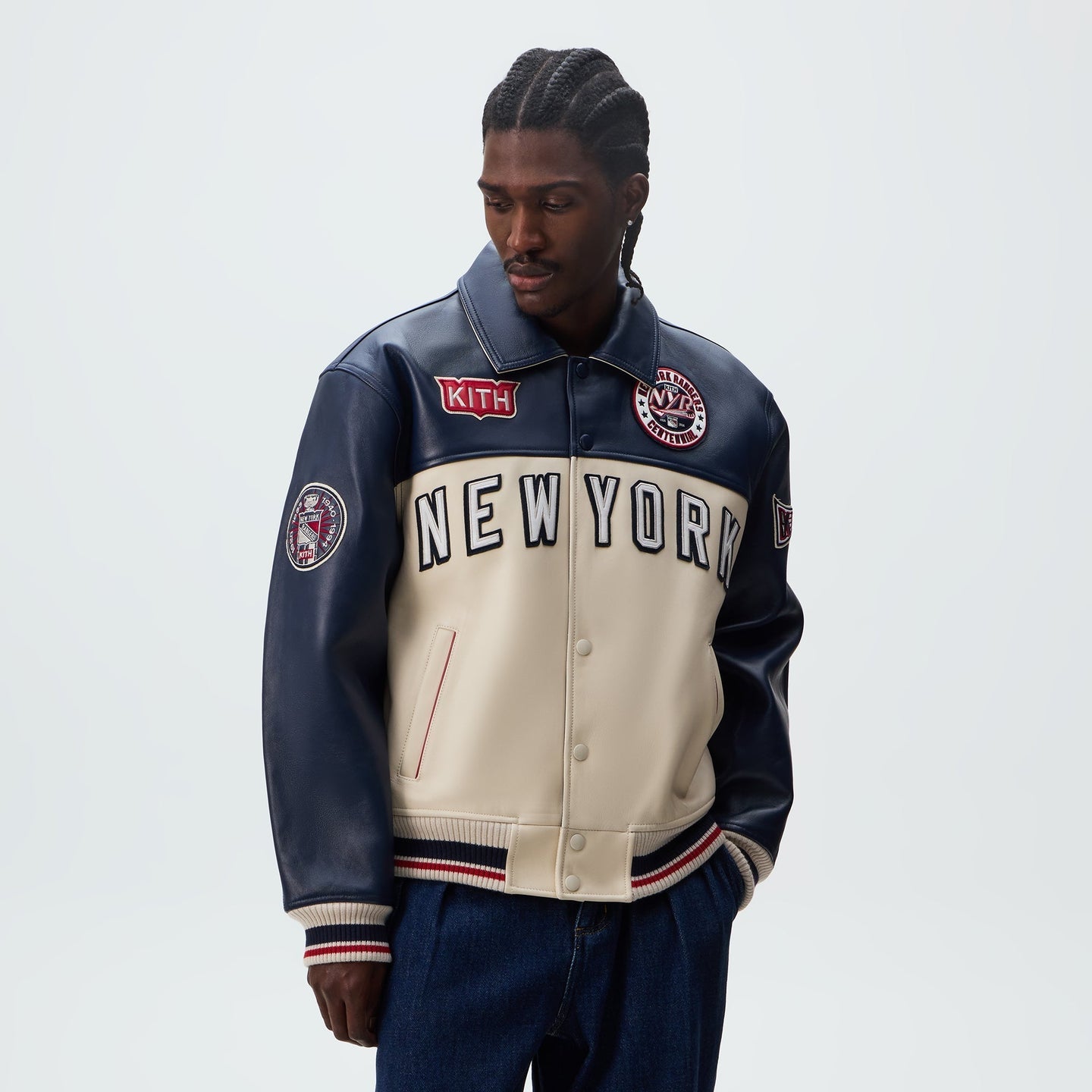 KITH & AVIREX FOR THE NEW YORK RANGERS BOMBER JACKET