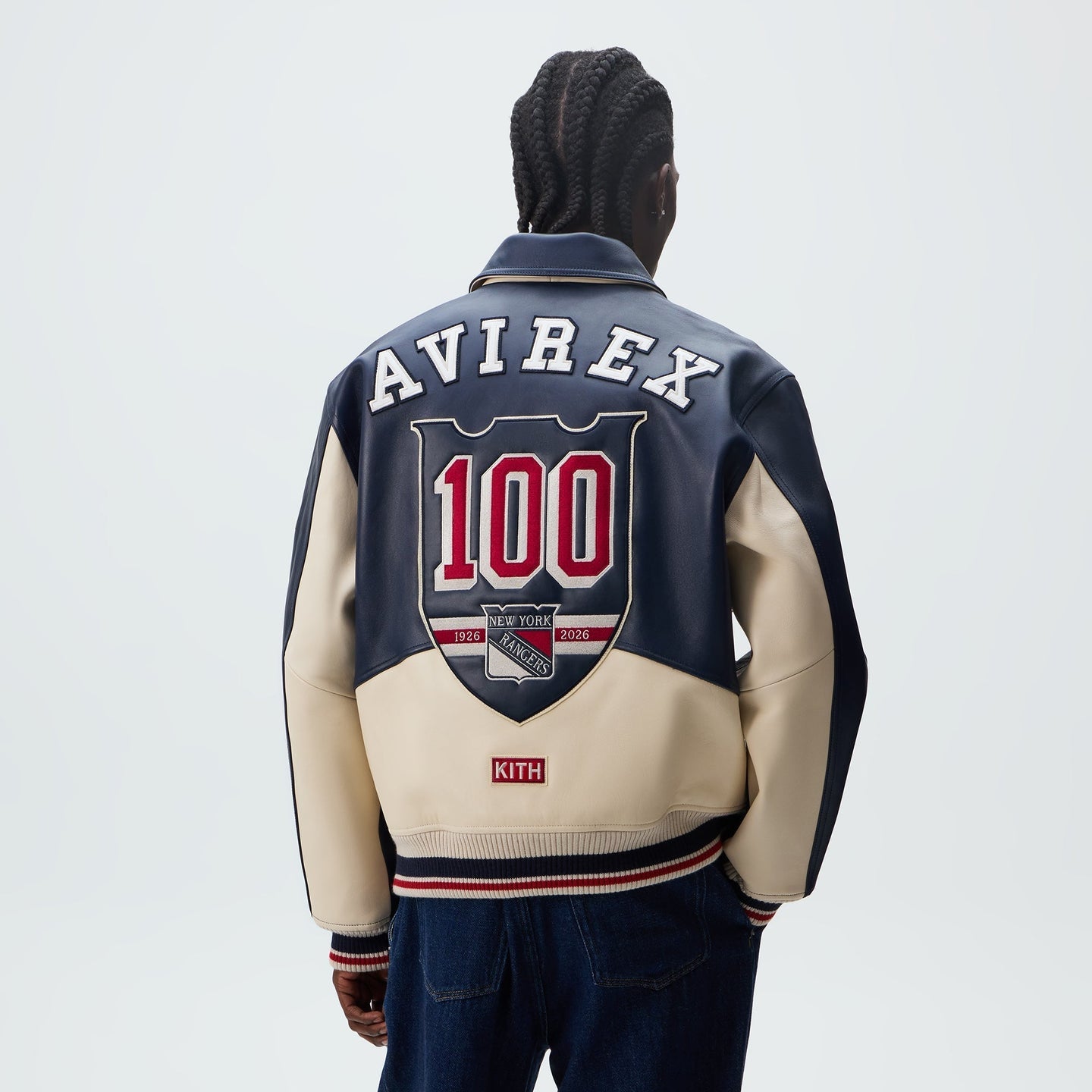 KITH & AVIREX FOR THE NEW YORK RANGERS BOMBER JACKET