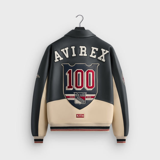 KITH & AVIREX FOR THE NEW YORK RANGERS BOMBER JACKET
